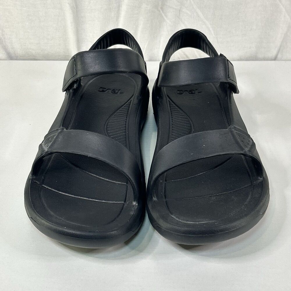 Teva Black Hurricane Drift Light Rubber Sandal Sizes Men 9 Women 11 - Picture 2 of 7